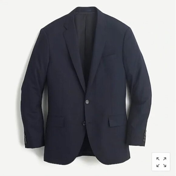 J.Crew Ludlow Classic-fit Suit‎ Jacket with Double Vent in Italian Wool Navy 40s - Picture 1 of 13
